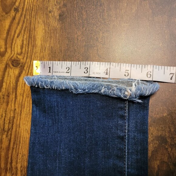 DL1961 Jeans 25 Mara Straight Ankle Instasculpt Ravine Mid Rise Fray Hem Stretch - Picture 11 of 13